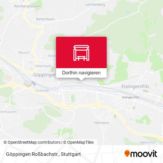 Göppingen Roßbachstr. Karte