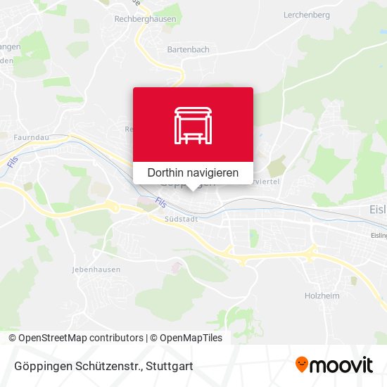 Göppingen Schützenstr. Karte