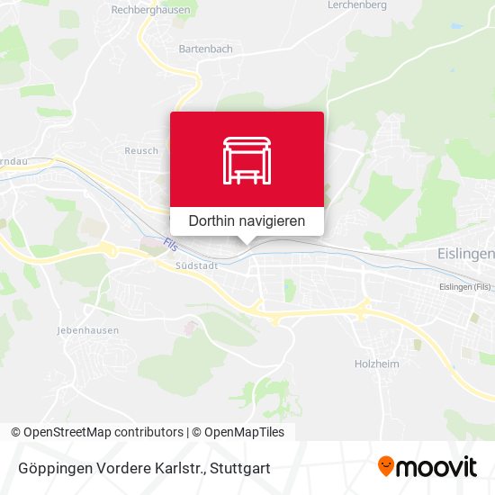 Göppingen Vordere Karlstr. Karte
