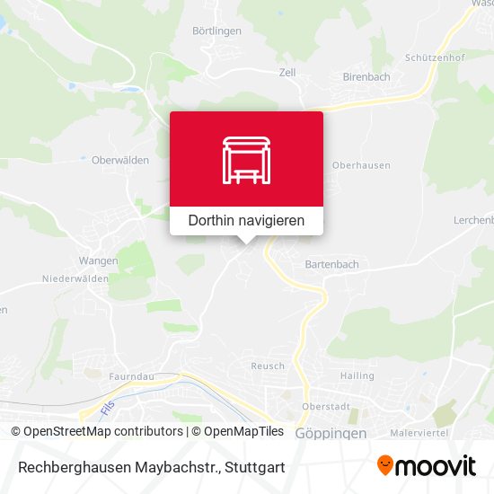 Rechberghausen Maybachstr. Karte