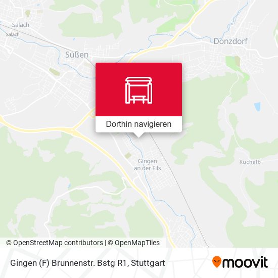 Gingen (F) Brunnenstr. Bstg R1 Karte