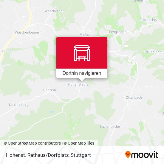 Hohenst. Rathaus/Dorfplatz Karte
