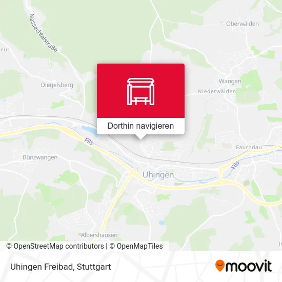 Uhingen Freibad Karte