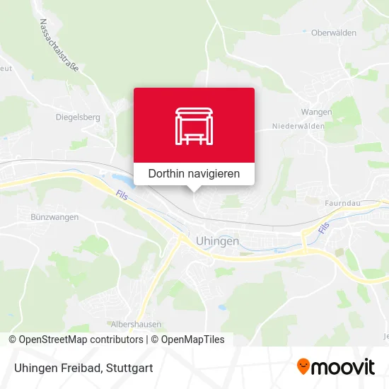 Uhingen Freibad Karte