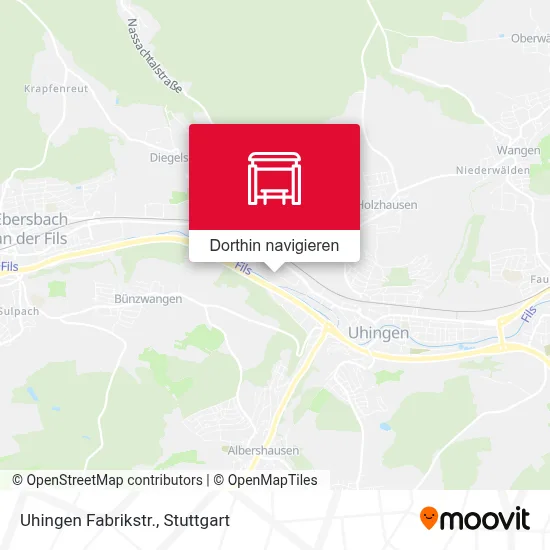 Uhingen Fabrikstr. Karte