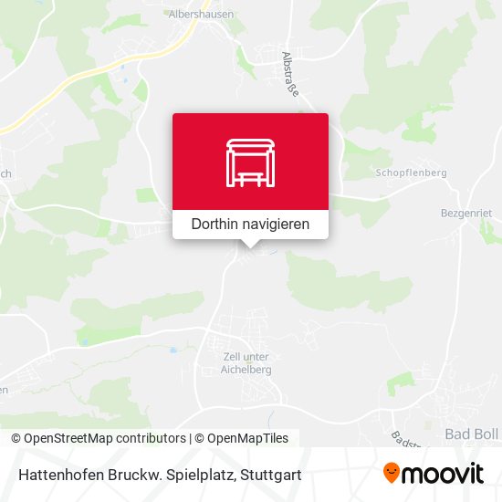 Hattenhofen Bruckw. Spielplatz Karte