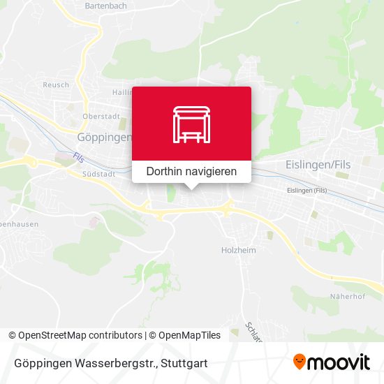 Göppingen Wasserbergstr. Karte