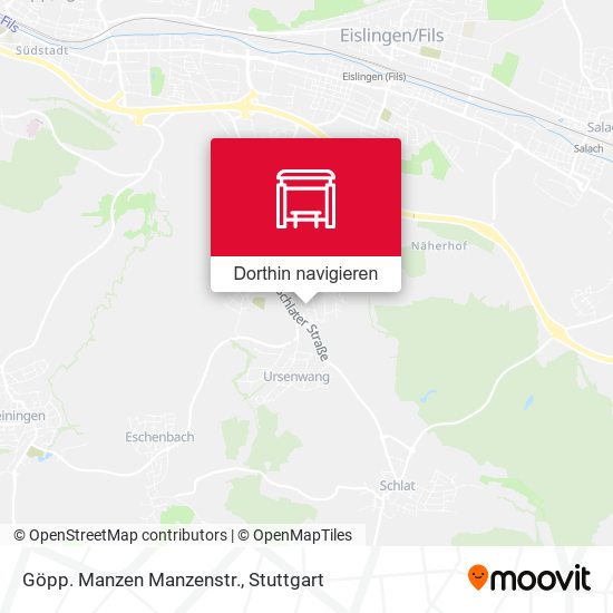 Göpp. Manzen Manzenstr. Karte