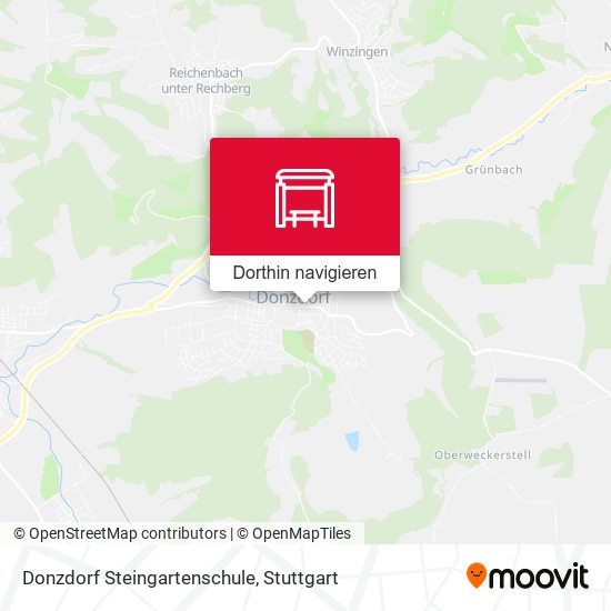 Donzdorf Steingartenschule Karte