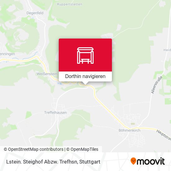 Lstein. Steighof Abzw. Trefhsn Karte