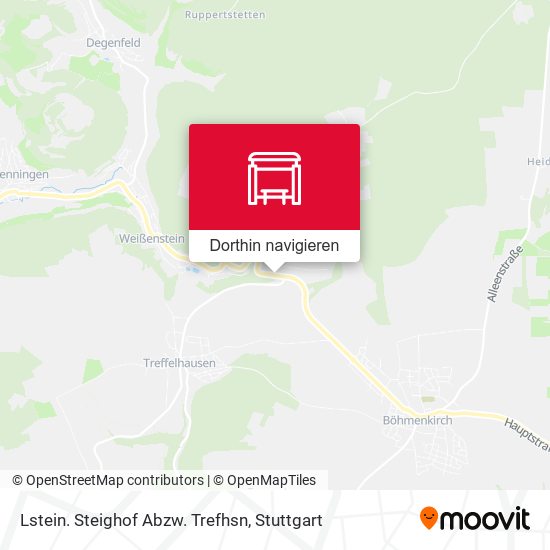 Lstein. Steighof Abzw. Trefhsn Karte