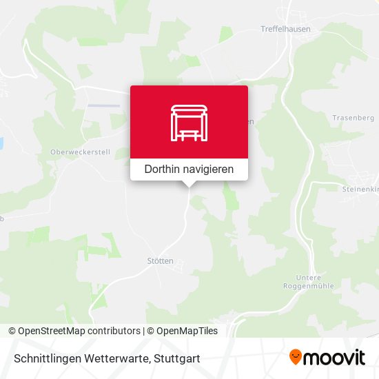 Schnittlingen Wetterwarte Karte