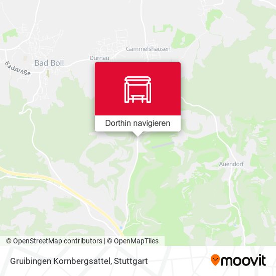 Gruibingen Kornbergsattel Karte