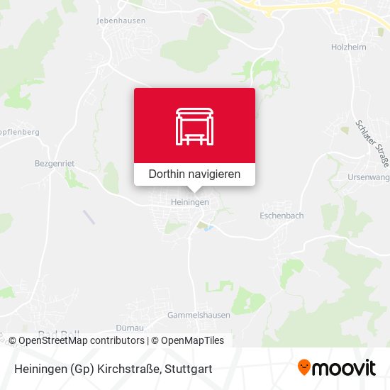 Heiningen (Gp) Kirchstraße Karte