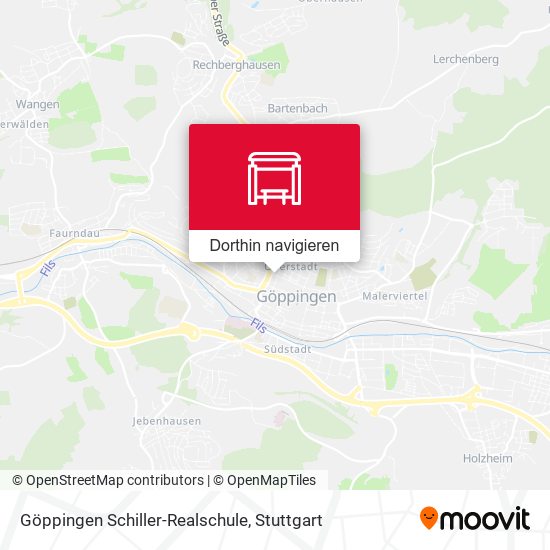 Göppingen Schiller-Realschule Karte