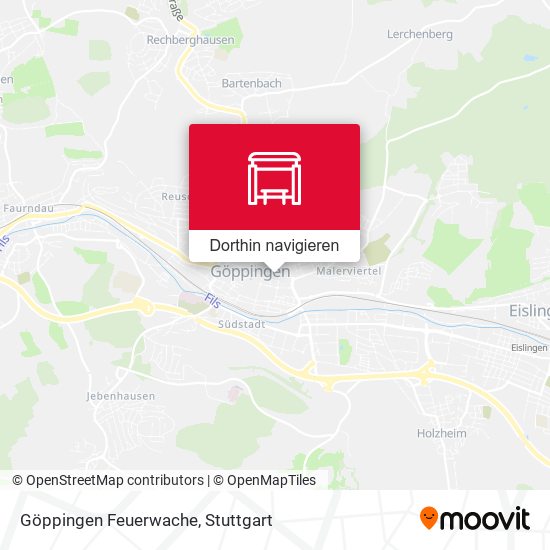 Göppingen Feuerwache Karte