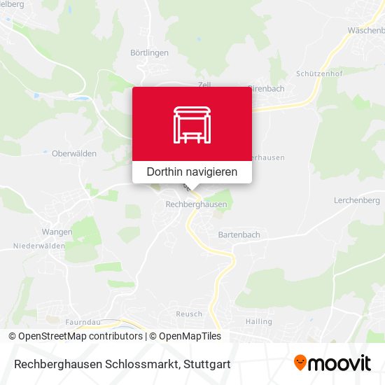 Rechberghausen Schlossmarkt Karte