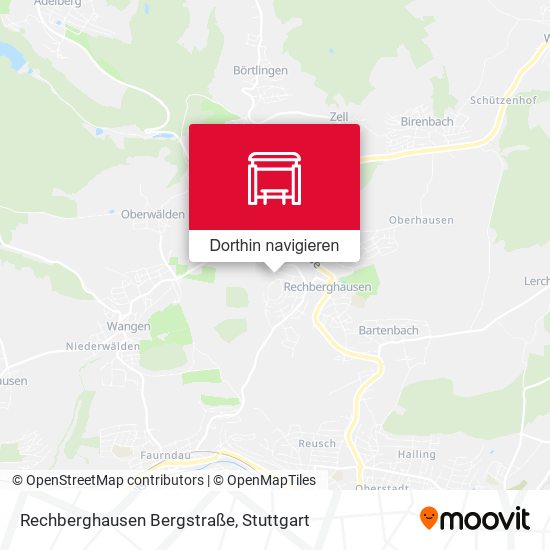 Rechberghausen Bergstraße Karte
