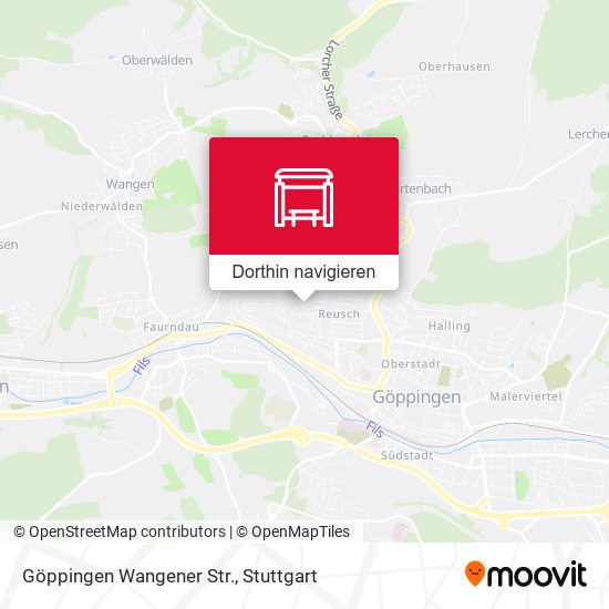 Göppingen Wangener Str. Karte