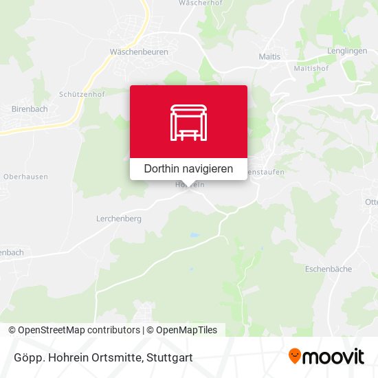 Göpp. Hohrein Ortsmitte Karte