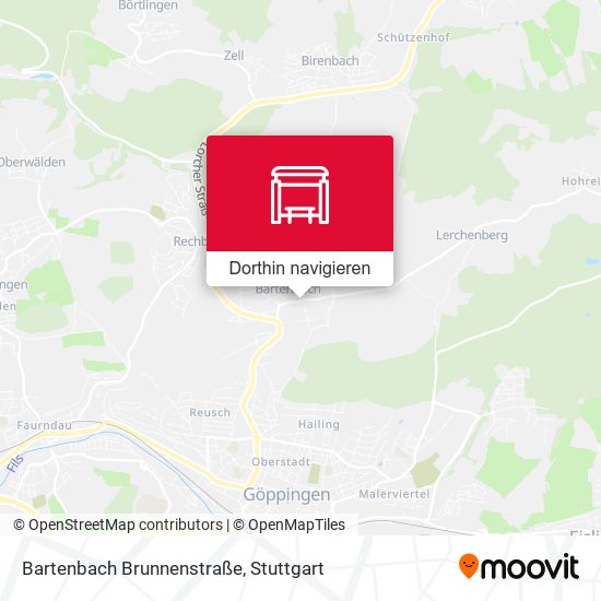 Bartenbach Brunnenstraße Karte