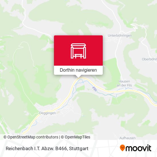 Reichenbach I.T. Abzw. B466 Karte