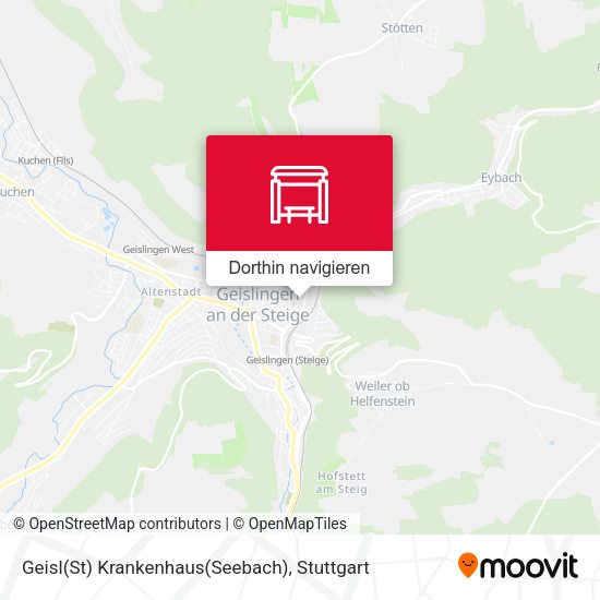 Geisl(St) Krankenhaus(Seebach) Karte