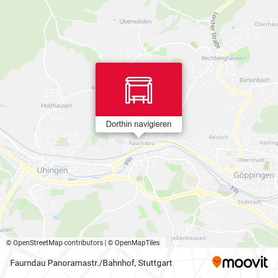 Faurndau Panoramastr./Bahnhof Karte