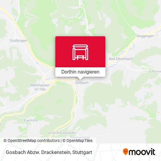 Gosbach Abzw. Drackenstein Karte