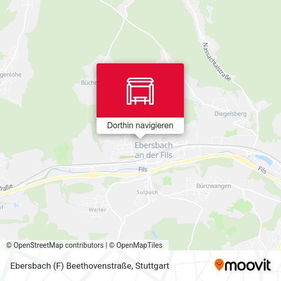 Ebersbach (F) Beethovenstraße Karte