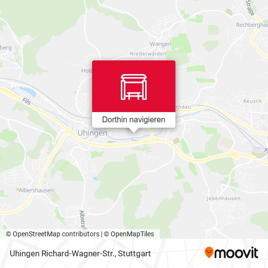 Uhingen Richard-Wagner-Str. Karte