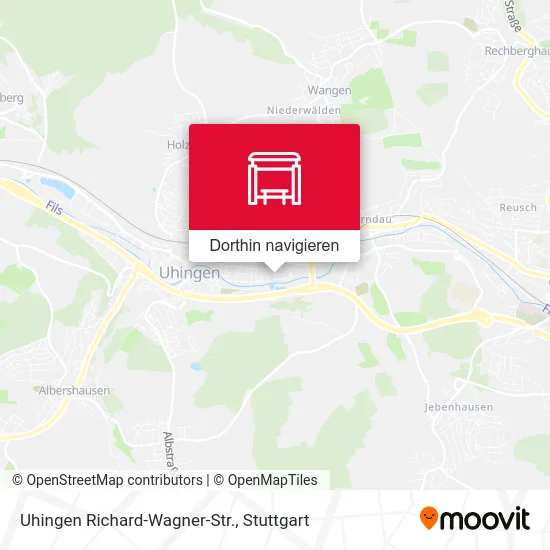 Uhingen Richard-Wagner-Str. Karte