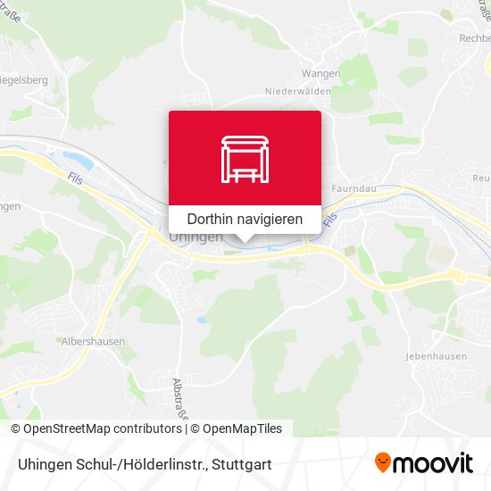 Uhingen Schul-/Hölderlinstr. Karte