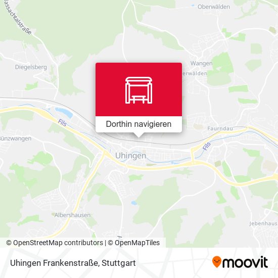 Uhingen Frankenstraße Karte