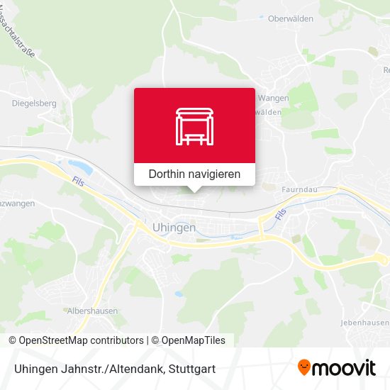 Uhingen Jahnstr./Altendank Karte