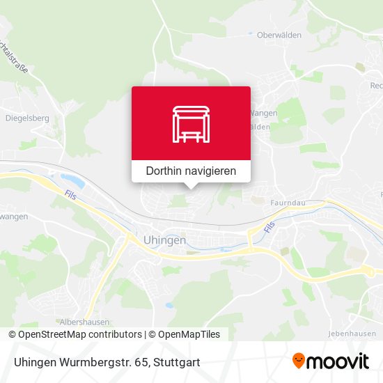 Uhingen Wurmbergstr. 65 Karte