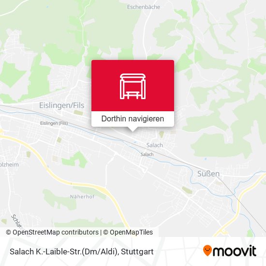 Salach K.-Laible-Str.(Dm/Aldi) Karte
