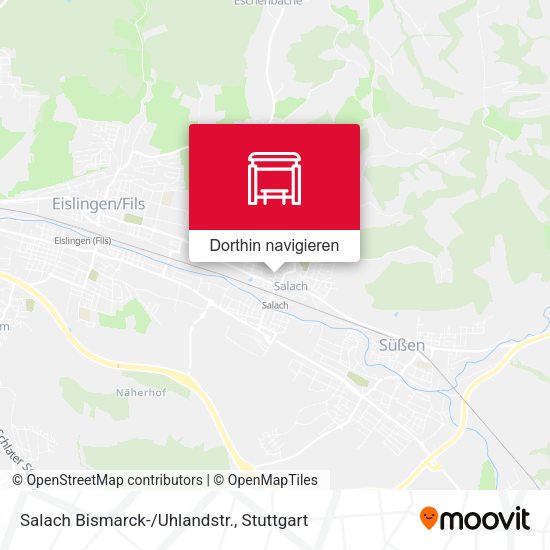Salach Bismarck-/Uhlandstr. Karte