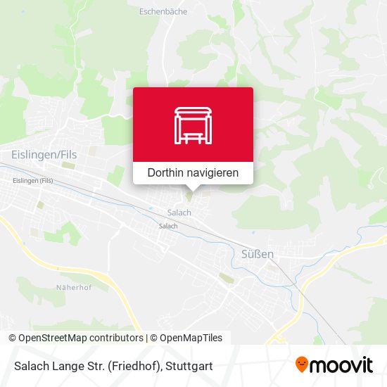 Salach Lange Str. (Friedhof) Karte