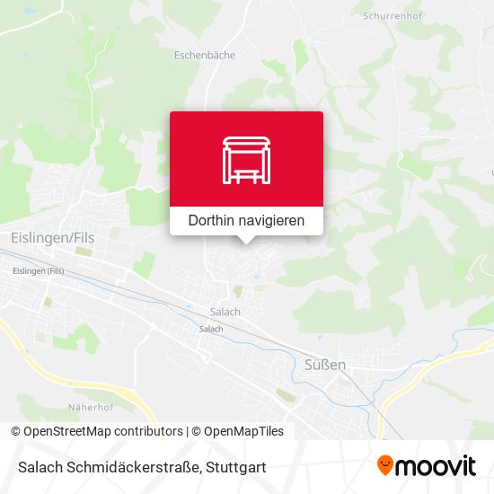 Salach Schmidäckerstraße Karte
