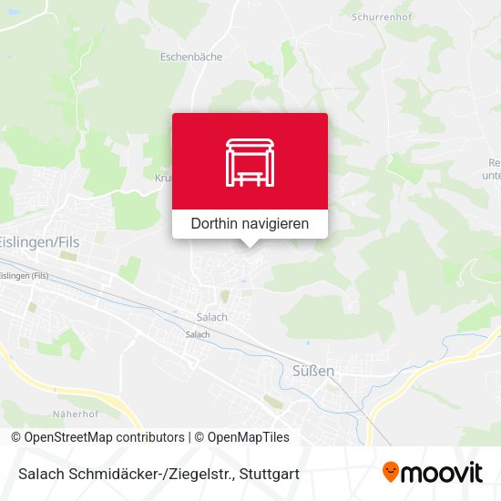 Salach Schmidäcker-/Ziegelstr. Karte