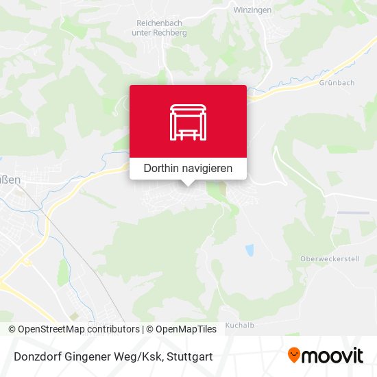 Donzdorf Gingener Weg/Ksk Karte