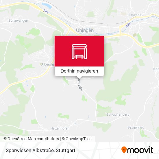 Sparwiesen Albstraße Karte