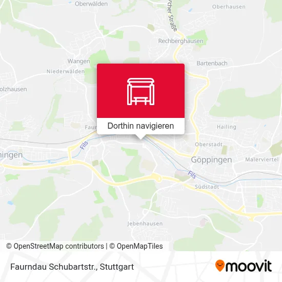 Faurndau Schubartstr. Karte