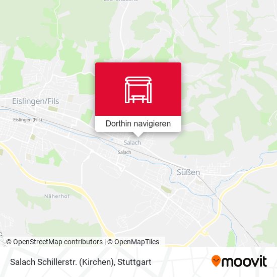 Salach Schillerstr. (Kirchen) Karte