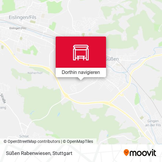 Süßen Rabenwiesen Karte