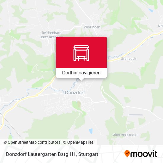 Donzdorf Lautergarten Bstg H1 Karte