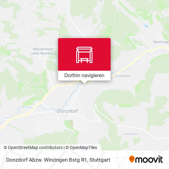 Donzdorf Abzw. Winzingen Bstg R1 Karte