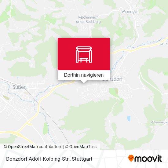 Donzdorf Adolf-Kolping-Str. Karte