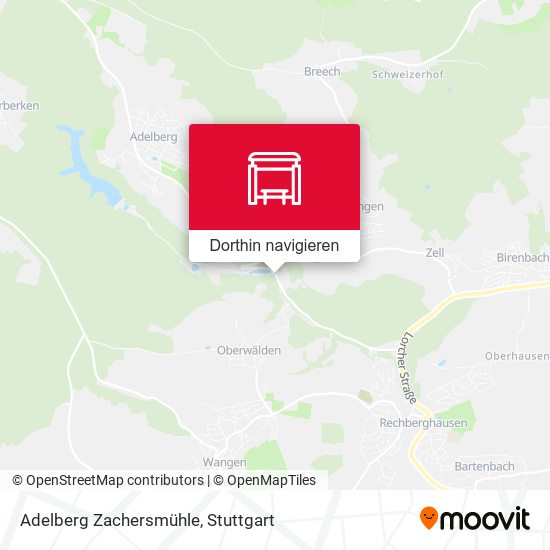 Adelberg Zachersmühle Karte